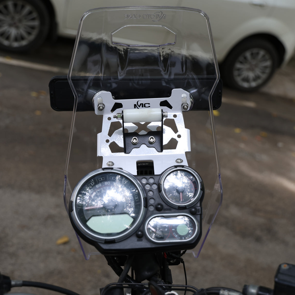 Mantis K3 Windshield with Clamp Kit for Royal Enfield Himalayan 411