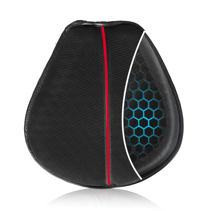 Grand Pitstop Honeycomb Gel Seat Cushion for Rider, Offices, Home, Motorcycle and Car Lumbar Support - Universal Fit & Breathable Design