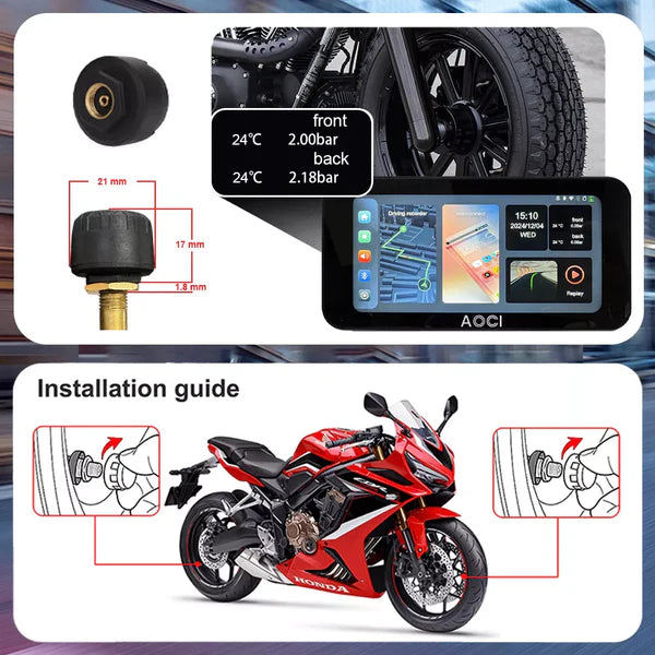 C6 Pro All-in-One Motorcycle Dash Cam with GPS & Anti-Theft