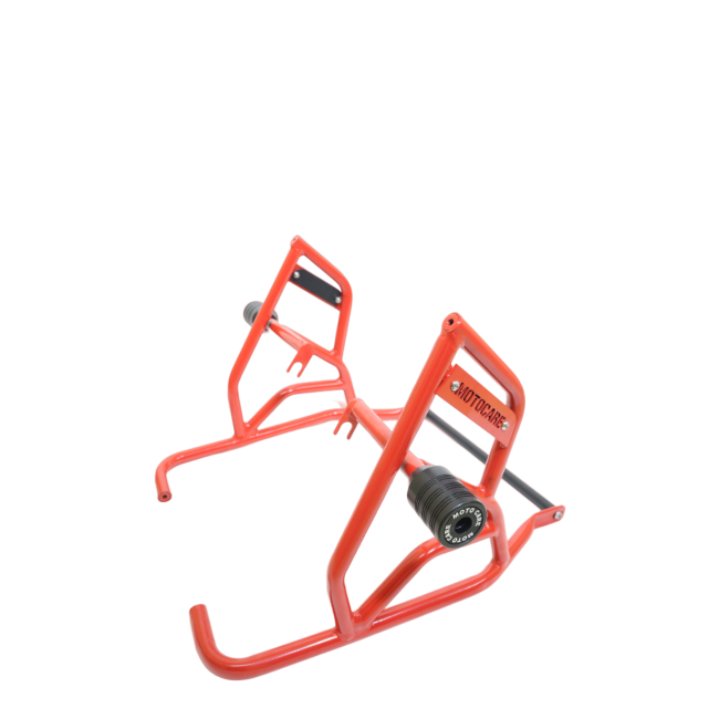 TYPE 2 DUAL SLIDER CRASH GUARD WITH PLATE FOR HIMALAYAN - RED