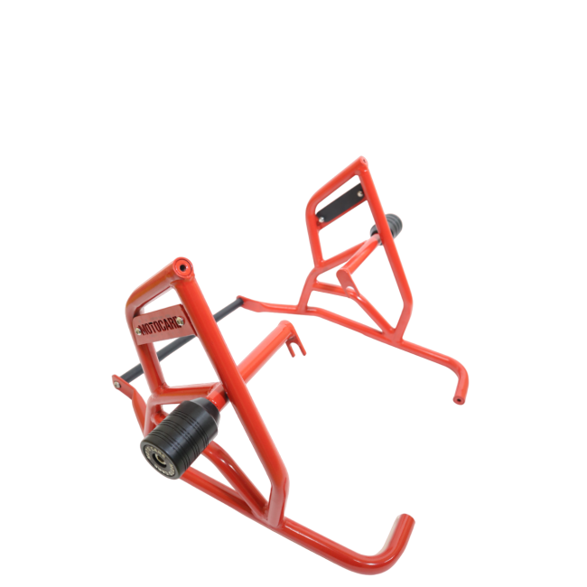 TYPE 2 DUAL SLIDER CRASH GUARD WITH PLATE FOR HIMALAYAN - RED