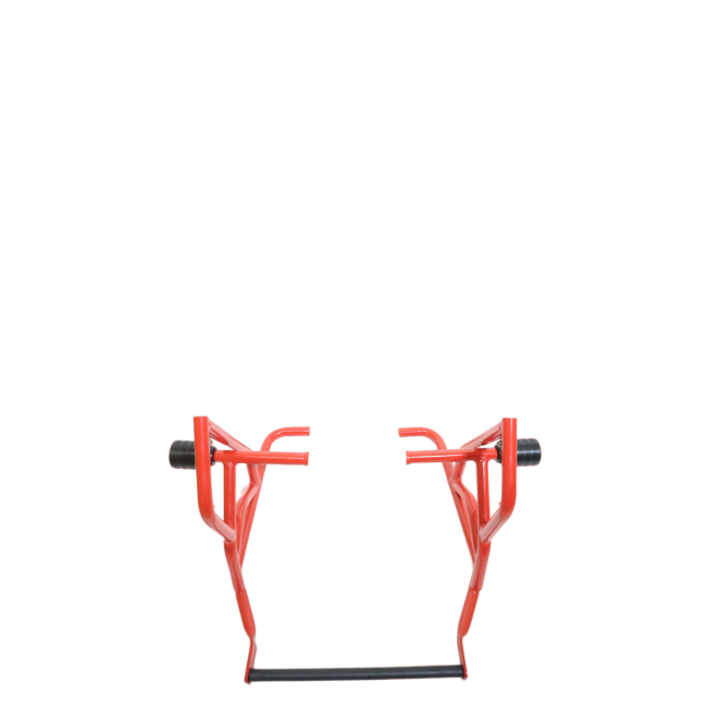 TYPE 2 DUAL SLIDER CRASH GUARD WITH PLATE FOR HIMALAYAN - RED