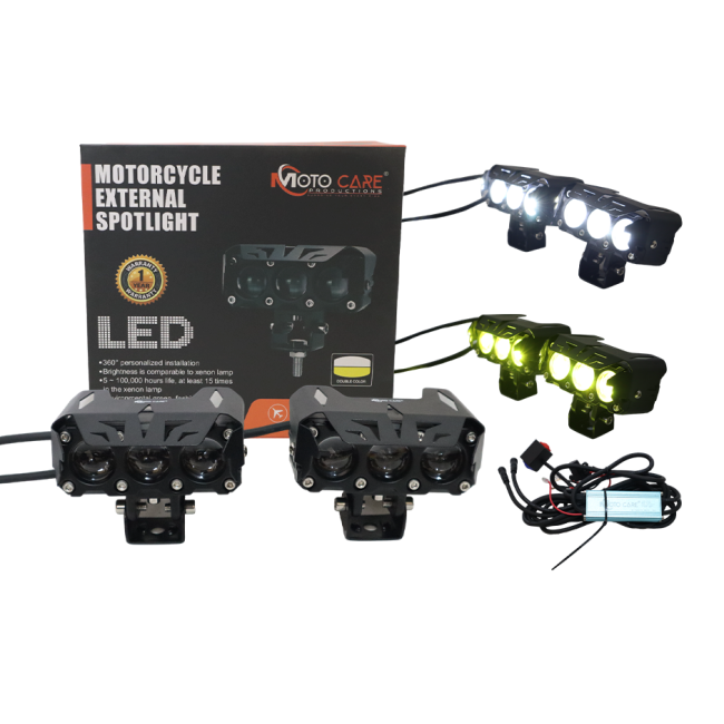 Motocare 3 LED Fog Lights