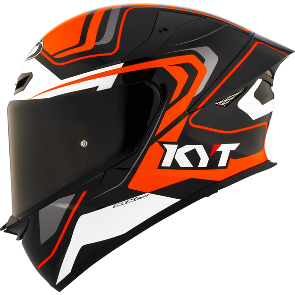 KYT TT-REVO OVERTECH BLACK ORANGE