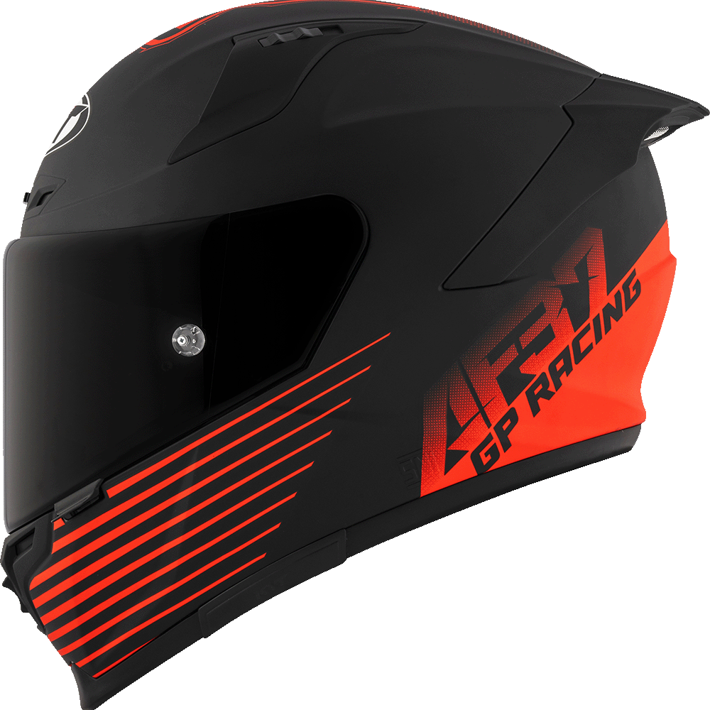 KYT Striker AF37 Livery Matt Black Red