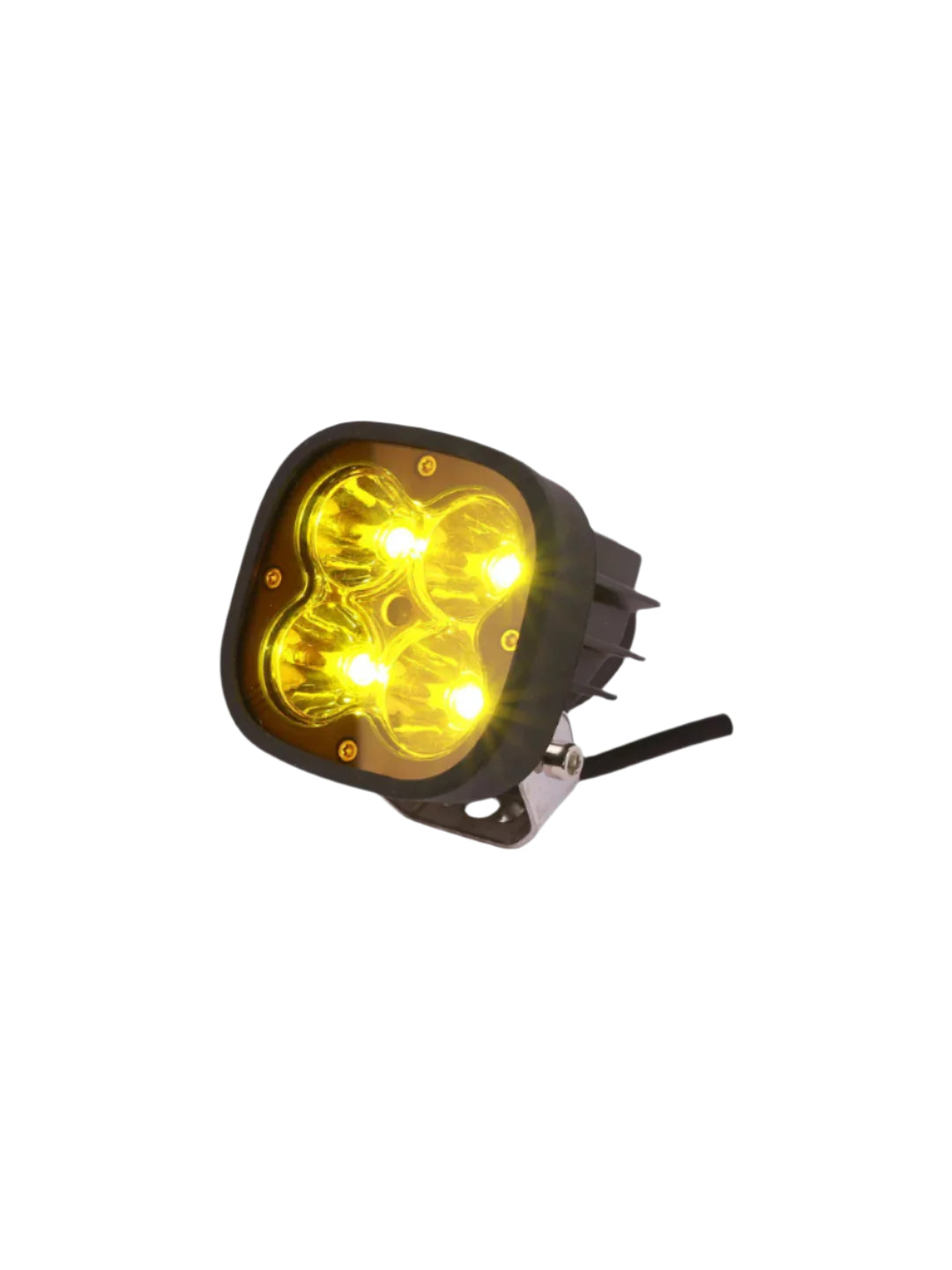 HJG 4 LED White With Yellow Cap