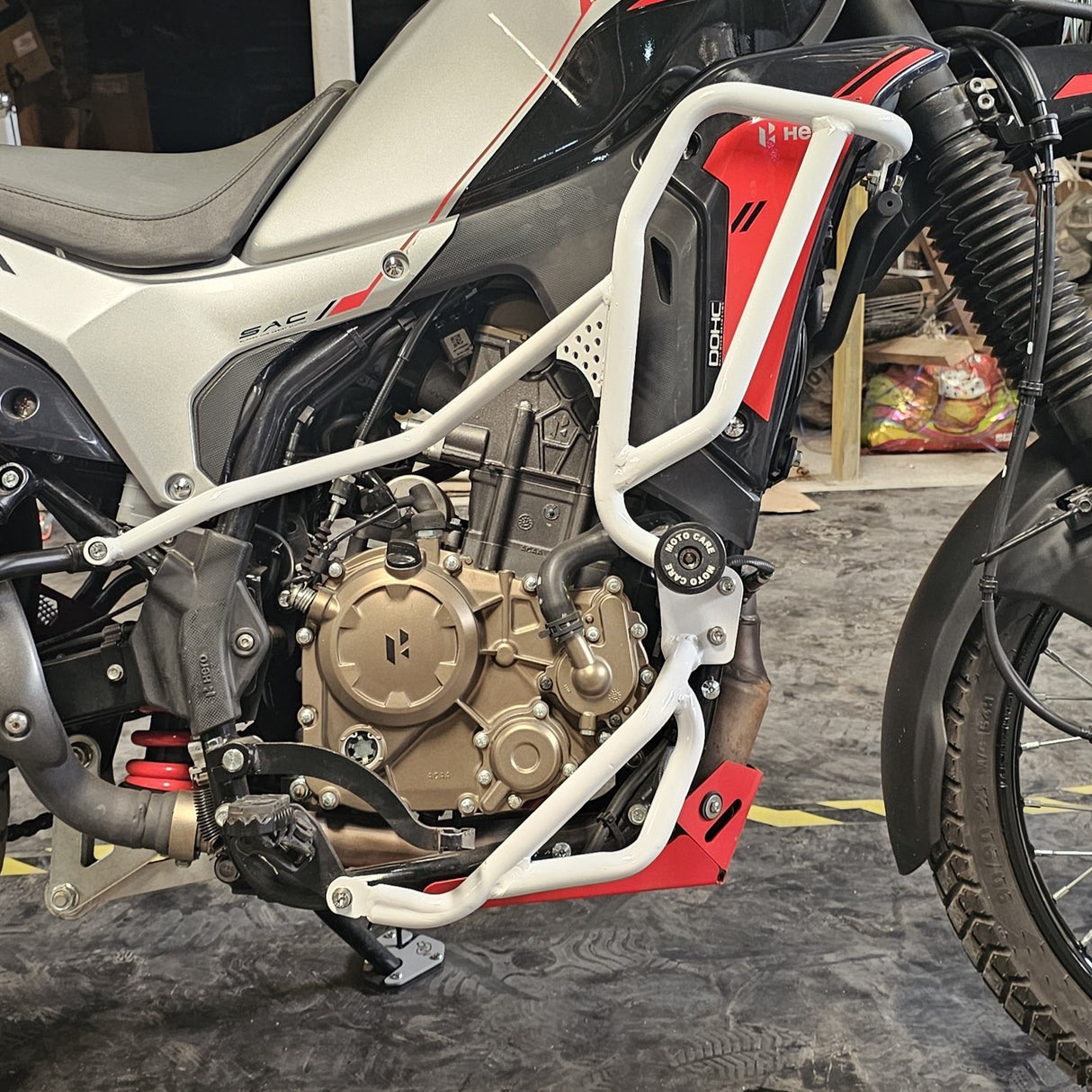 Upper Crash Guard For Hero Xpulse 210 (White)