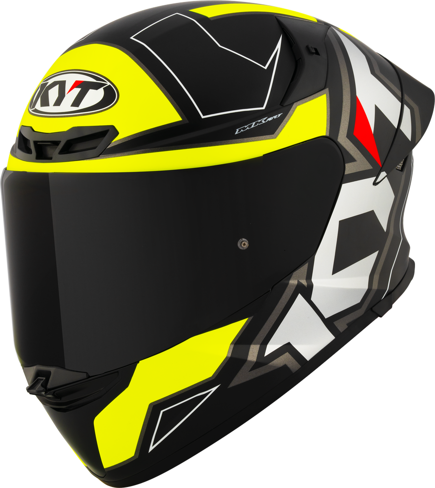 KYT TT-REVO ELECTRON MATT BLACK YELLOW