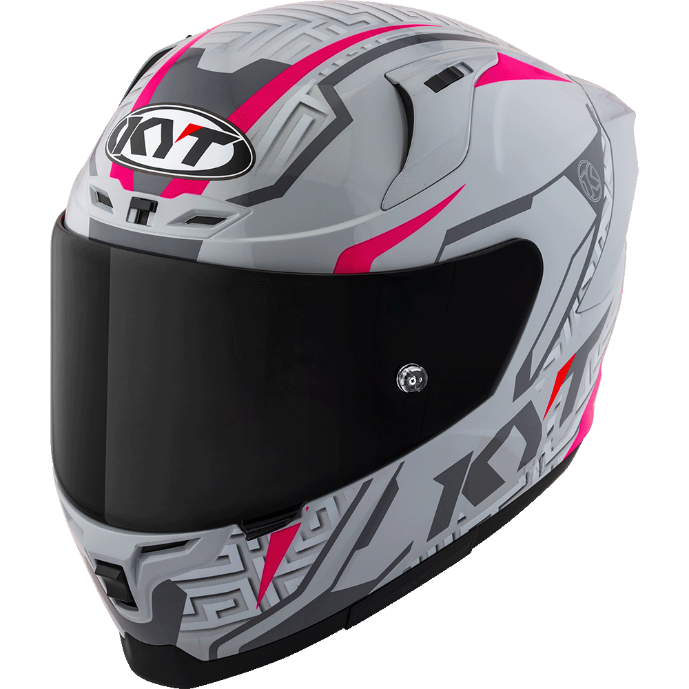 KYT Striker #02 Asphalt Grey Fuxia