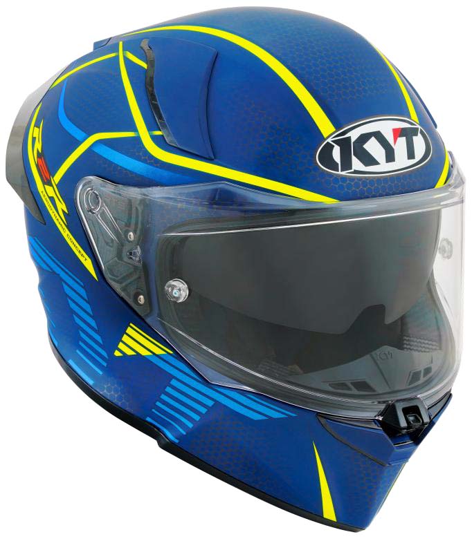 KYT R2R PRO CONCEPT MATT BLUE YELLOW