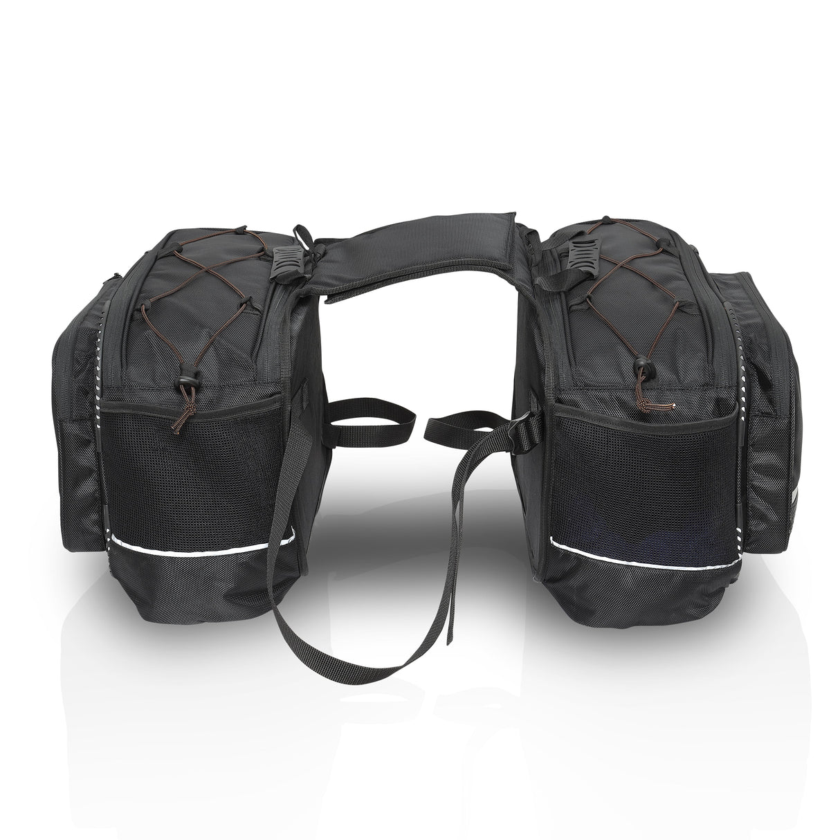 Mustang 50L Saddle Bag with Rain Cover (Black Colour)