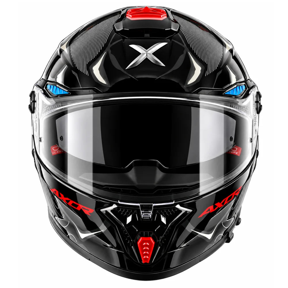 Axor Agera Raiz Full Face Helmet With Spoiler (Black Grey)