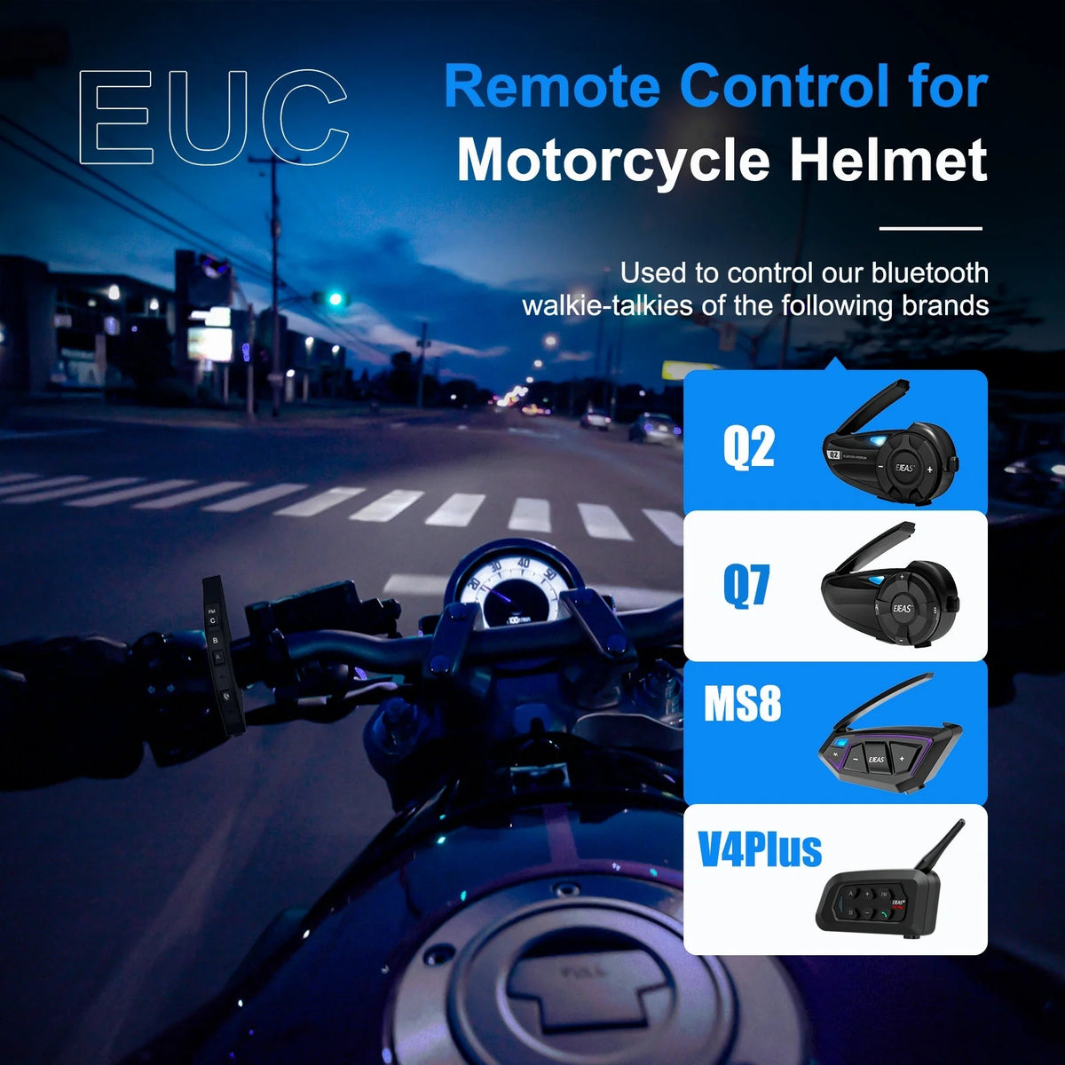 EJEAS EUC Universal Motorcycle Handlebar Remote Controller