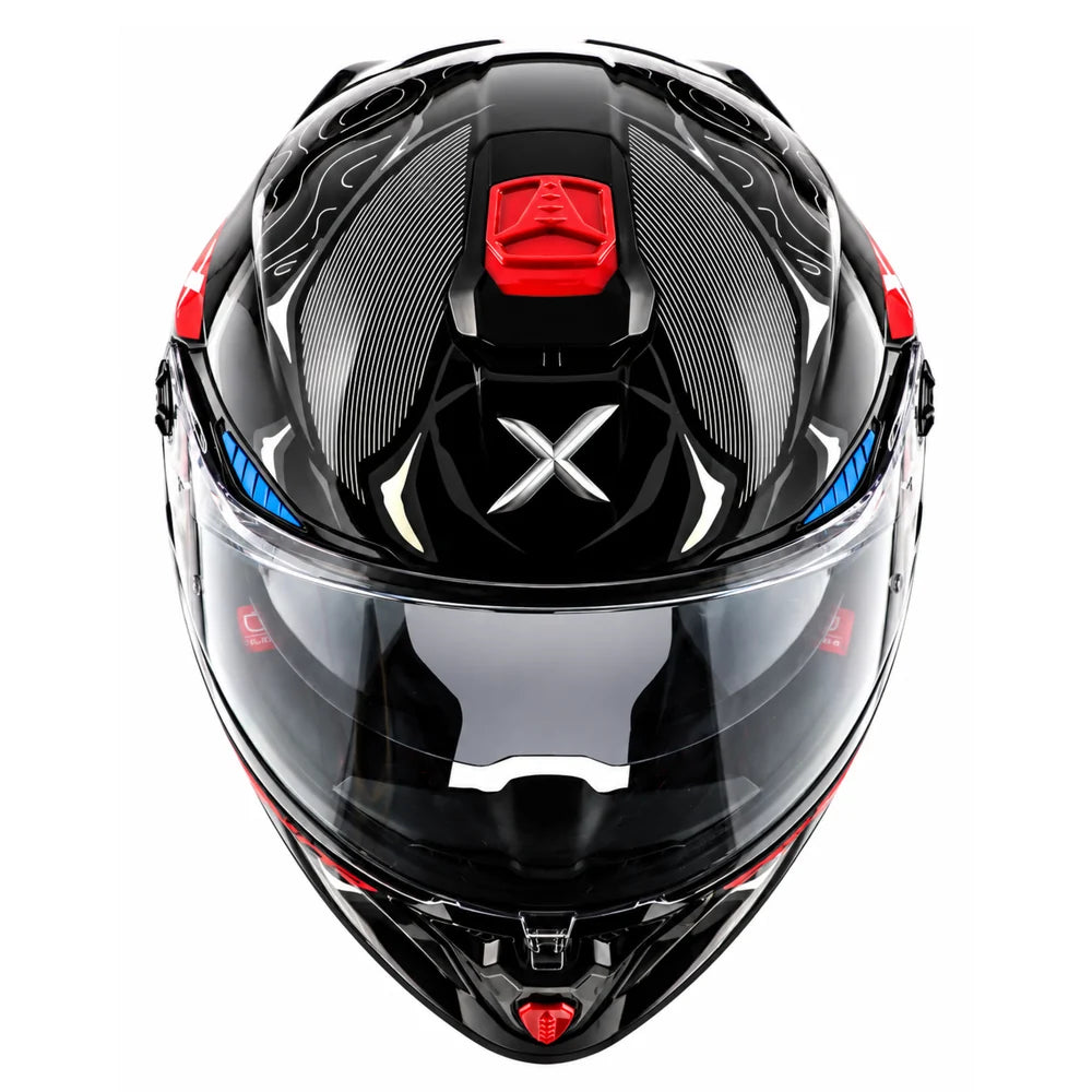 Axor Agera Raiz Full Face Helmet With Spoiler (Black Grey)
