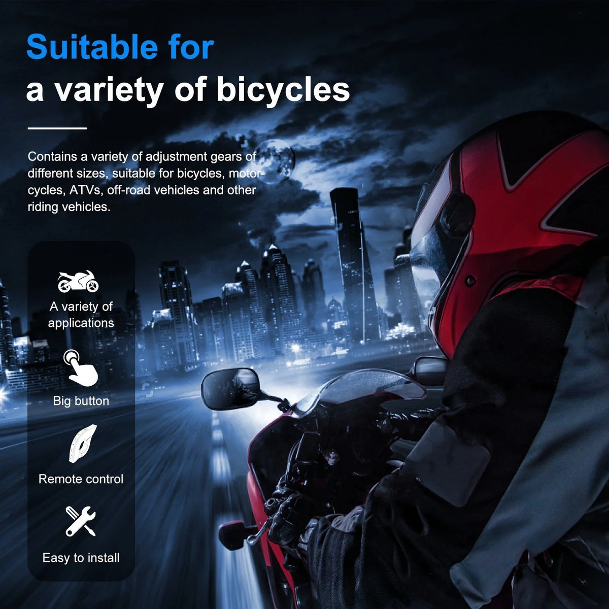 EJEAS EUC Universal Motorcycle Handlebar Remote Controller