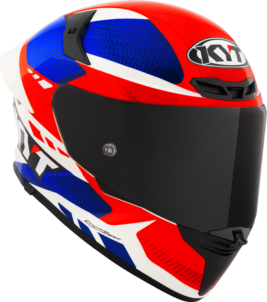 KYT TT-REVO - GEAR BLUE RED