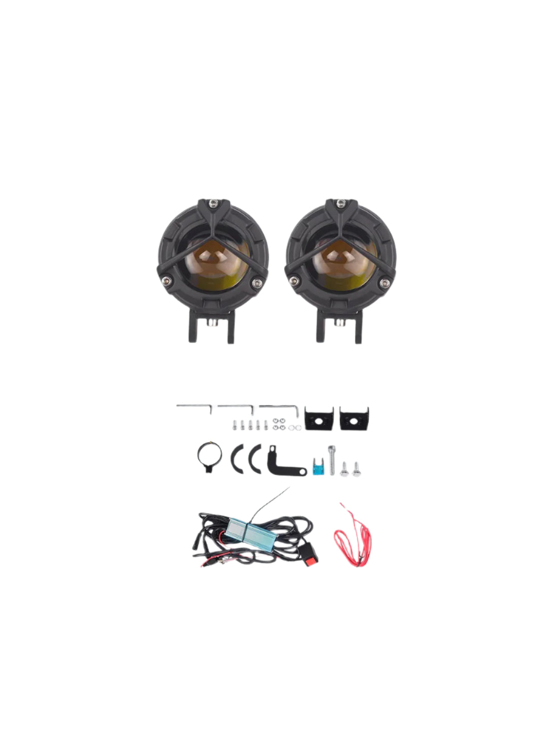 HJG Trident Premium Fog Light With Wire Harness