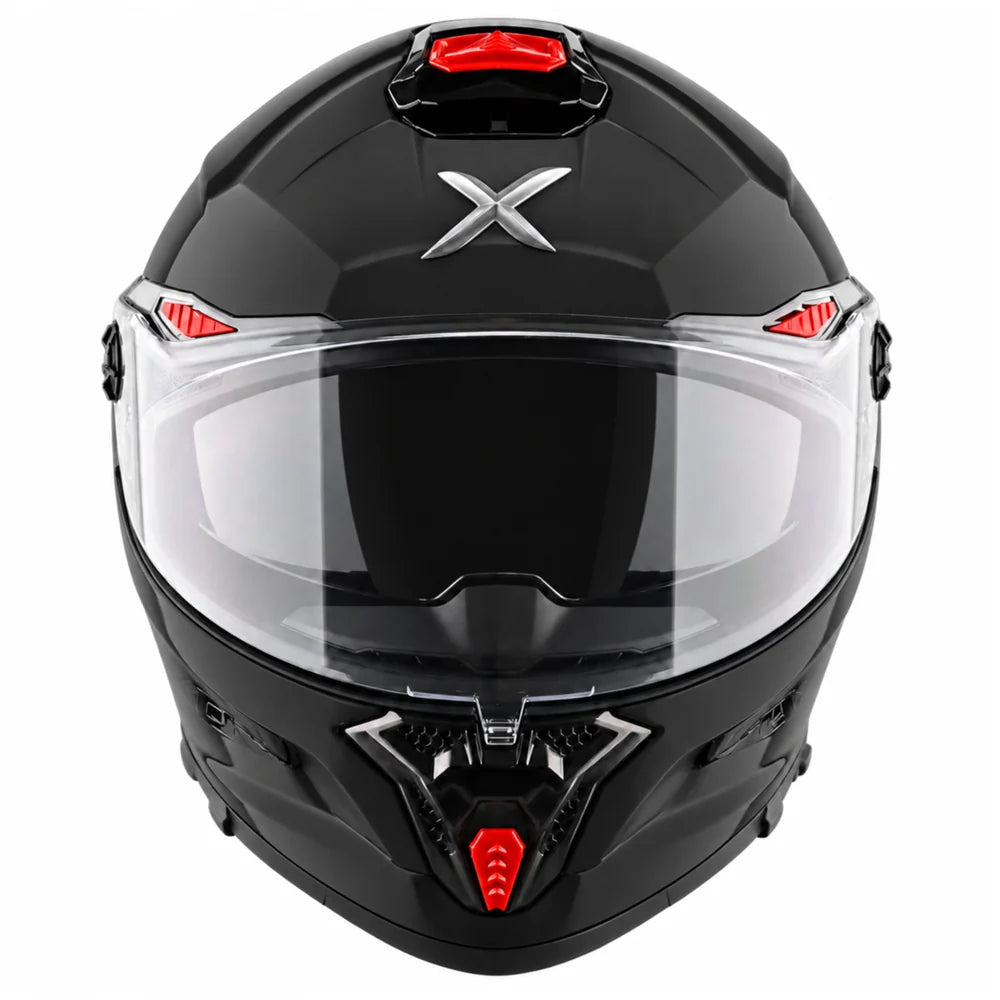 Axor Agera Full Face Helmet With Spoiler (Dull Black)