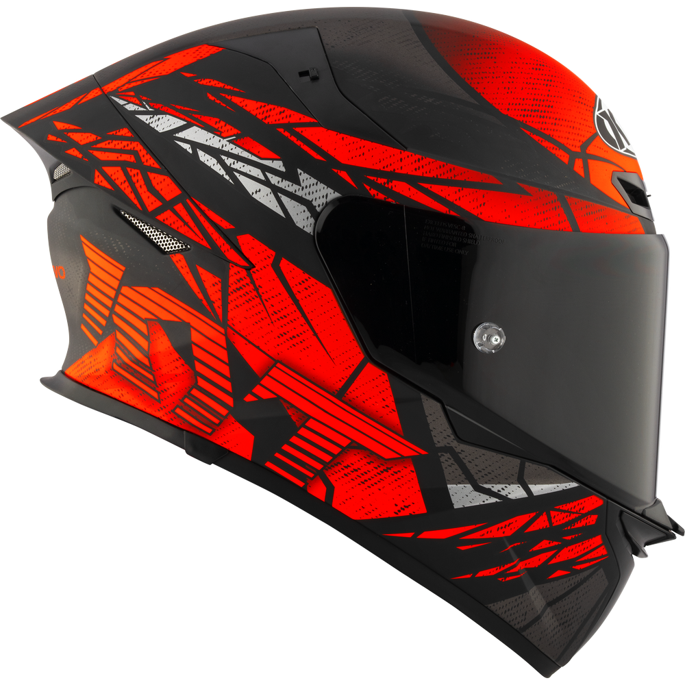 KYT TT-REVO COMBUSTION MATT RED