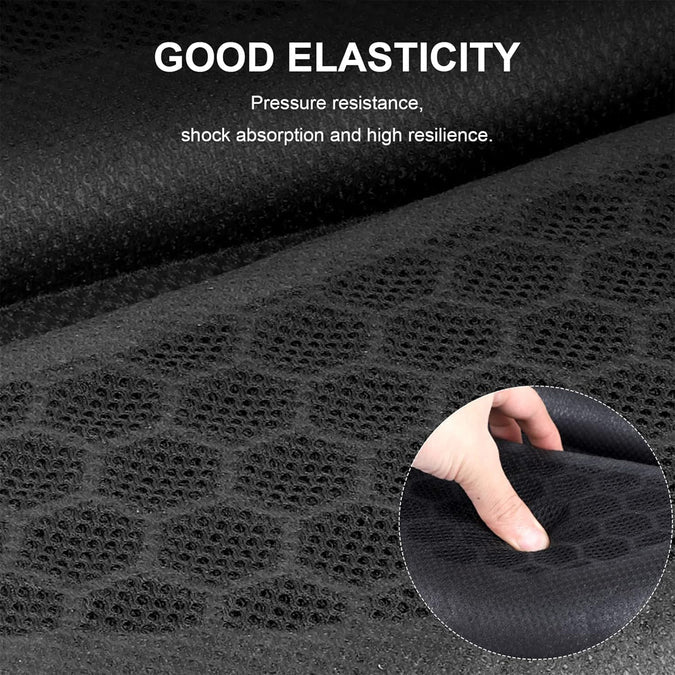 Motorcycle Honeycomb Gel Seat Cushion for Pillion - Universal Fit & Breathable Design
