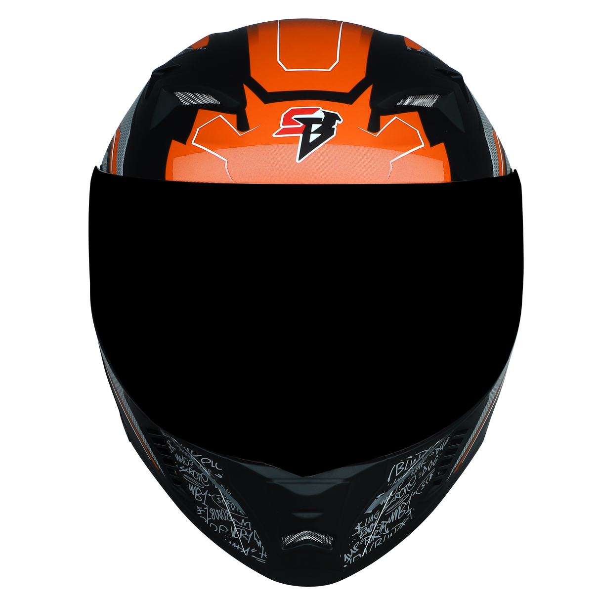 SBA-20 Racer Glossy Black With Orange