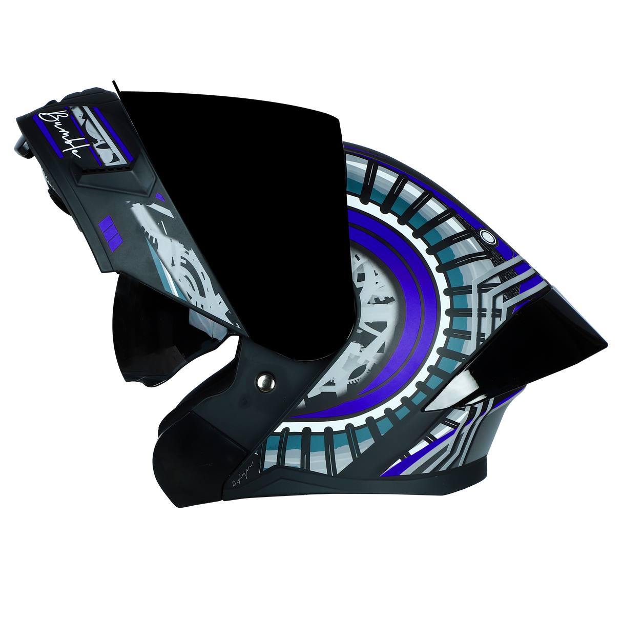 SBA-20 ISS Bumble Glossy Black With Blue