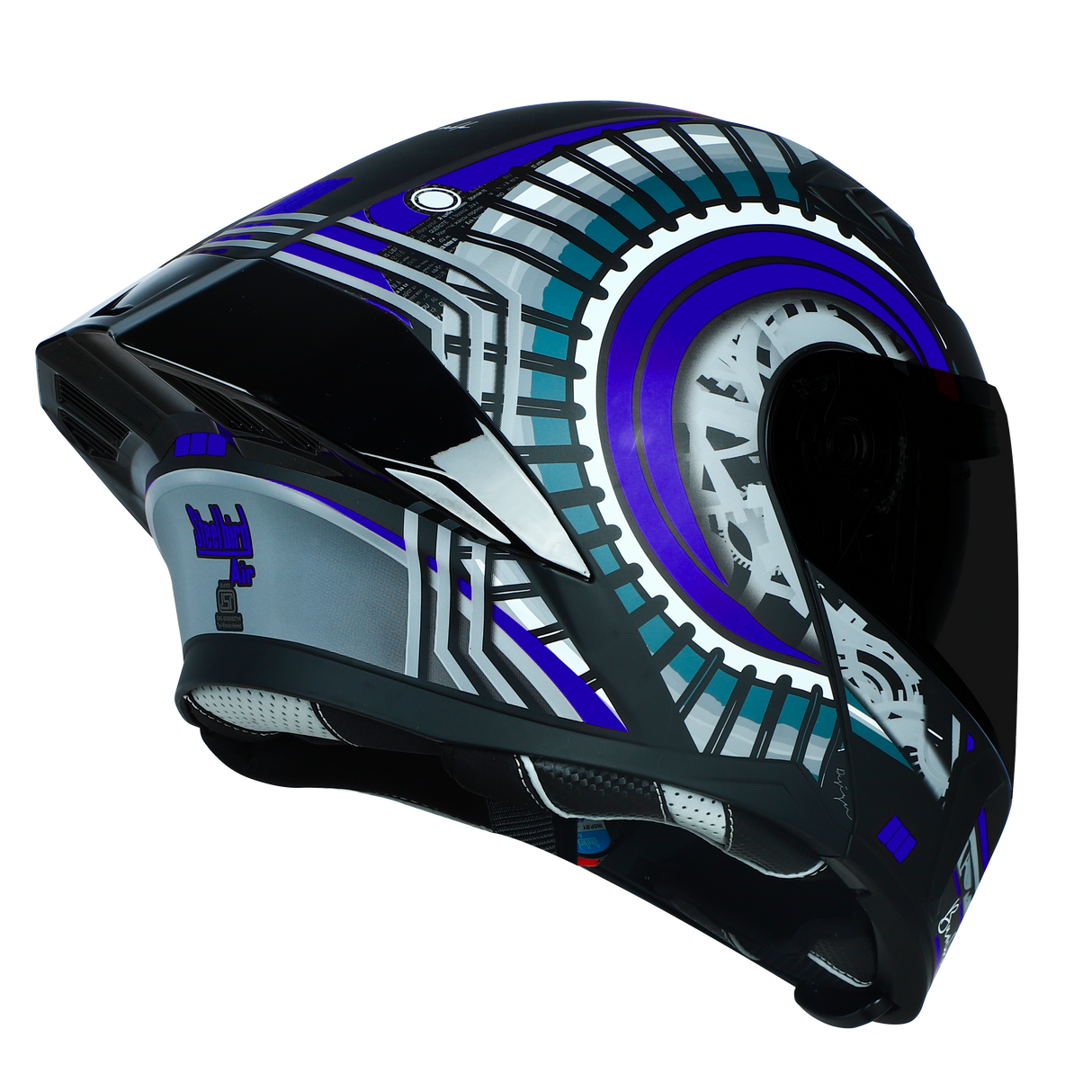 SBA-20 ISS Bumble Glossy Black With Blue