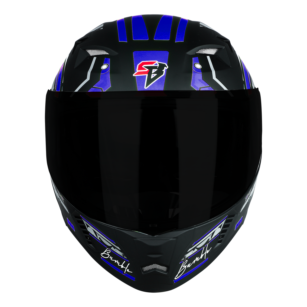 SBA-20 ISS Bumble Glossy Black With Blue