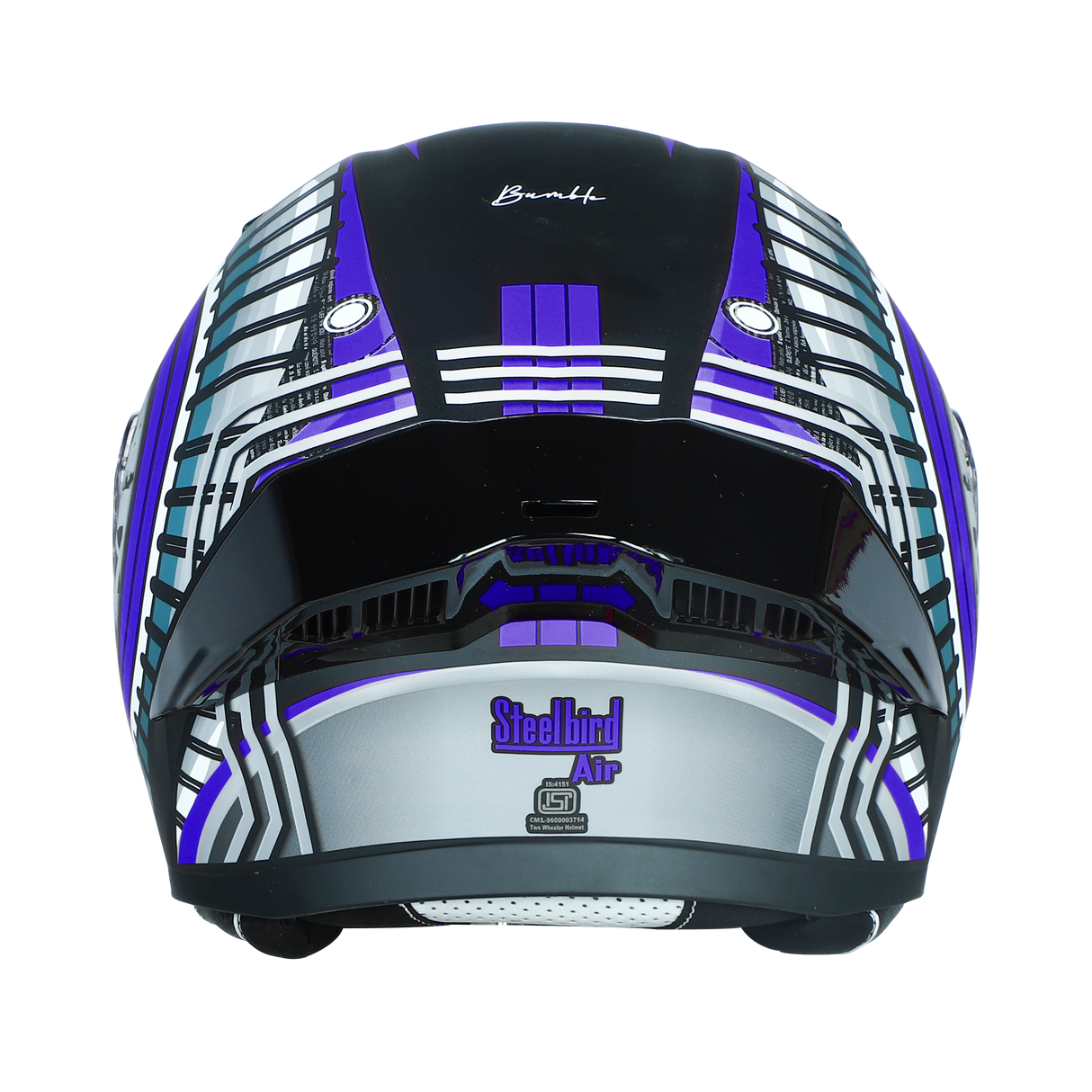 SBA-20 ISS Bumble Glossy Black With Blue