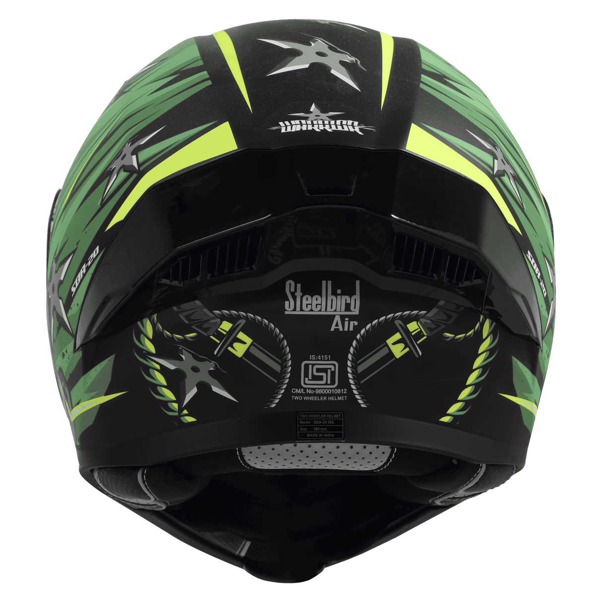SBA-20 DARK WARRIOR GLOSSY BLACK WITH GREEN