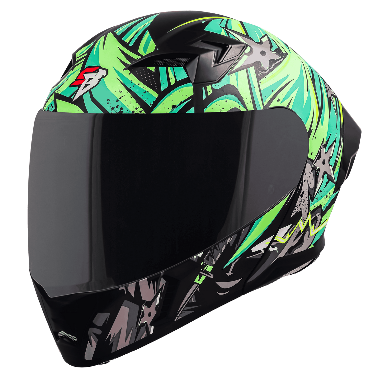 SBA-20 DARK WARRIOR GLOSSY BLACK WITH GREEN