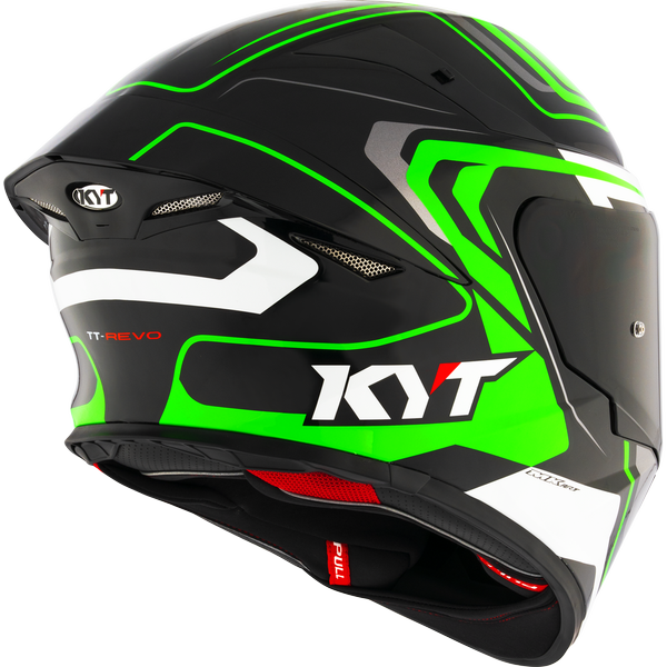 KYT TT-REVO OVERTECH BLACK GREEN