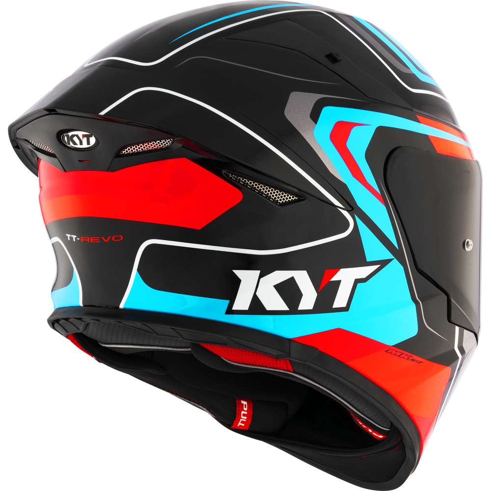 KYT TT-REVO OVERTECH BLACK FUXIA
