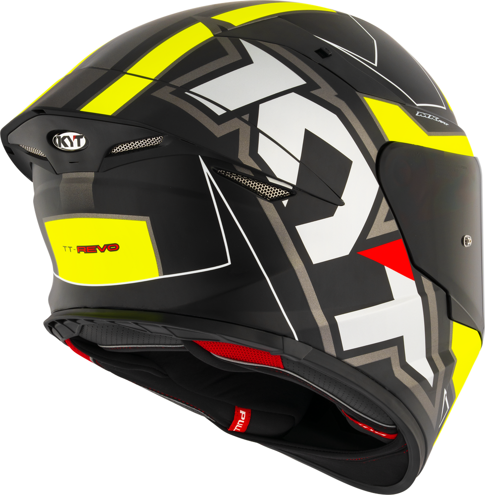 KYT TT-REVO ELECTRON MATT BLACK YELLOW