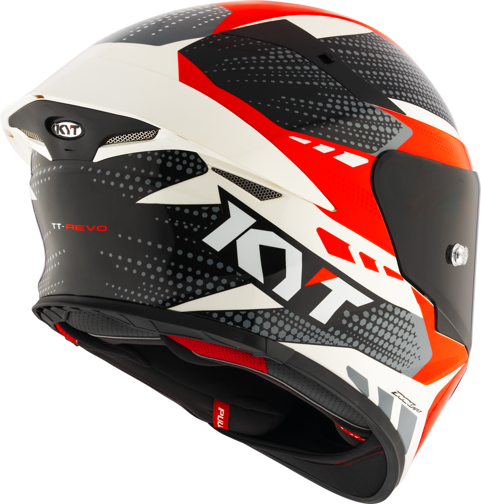 KYT TT-REVO - GEAR BLACK RED