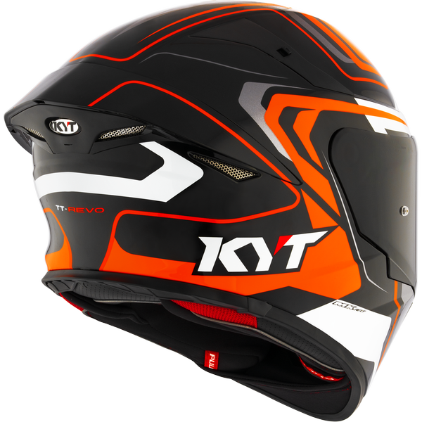 KYT TT-REVO OVERTECH BLACK ORANGE