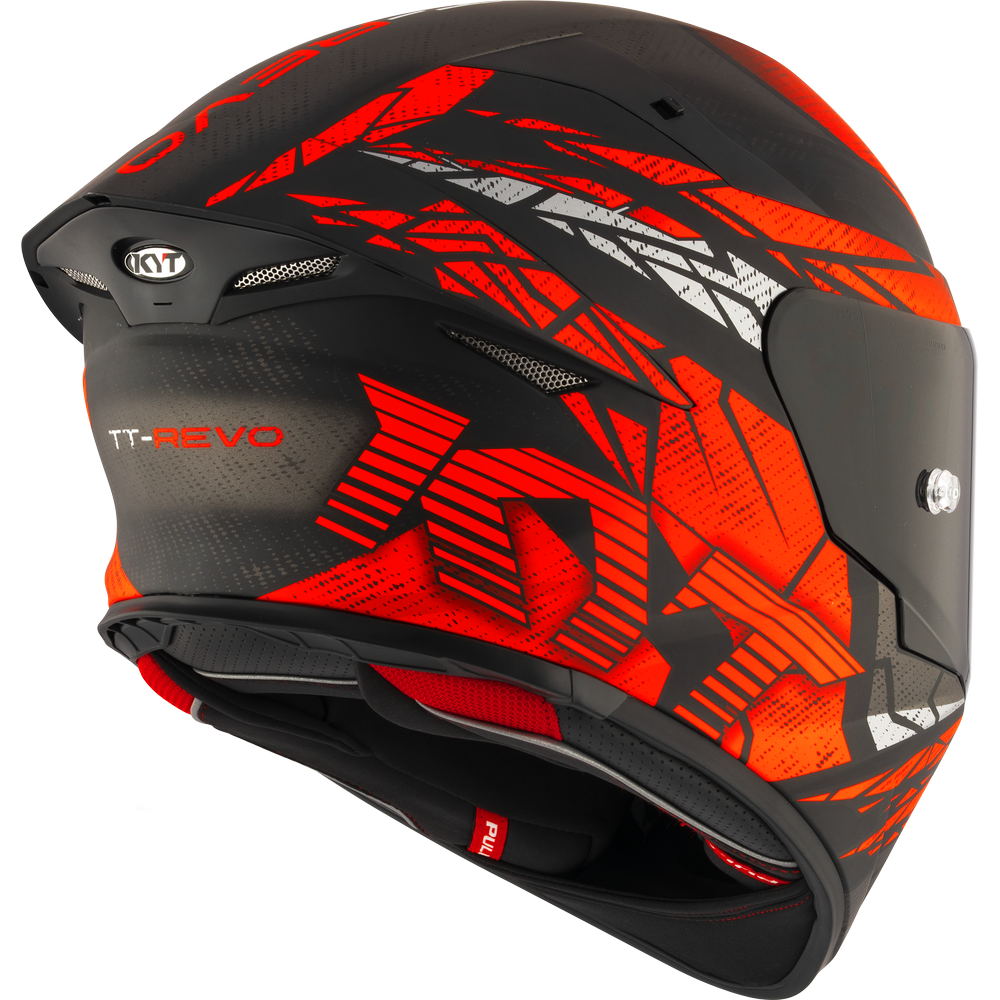 KYT TT-REVO COMBUSTION MATT RED