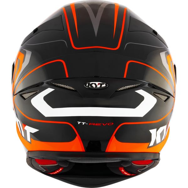 KYT TT-REVO OVERTECH BLACK ORANGE