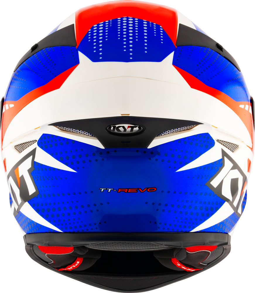KYT TT-REVO - GEAR BLUE RED