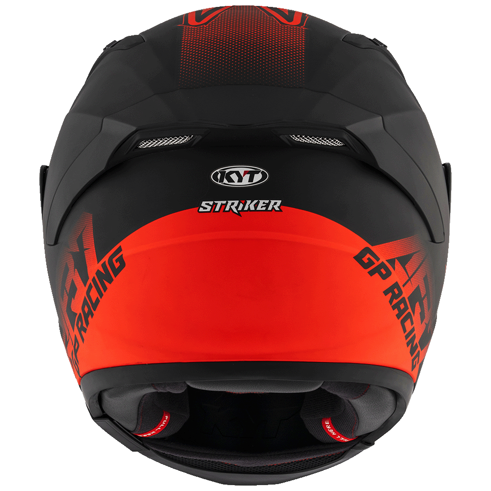 KYT Striker AF37 Livery Matt Black Red