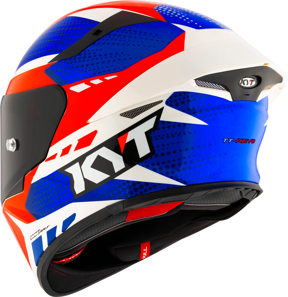 KYT TT-REVO - GEAR BLUE RED
