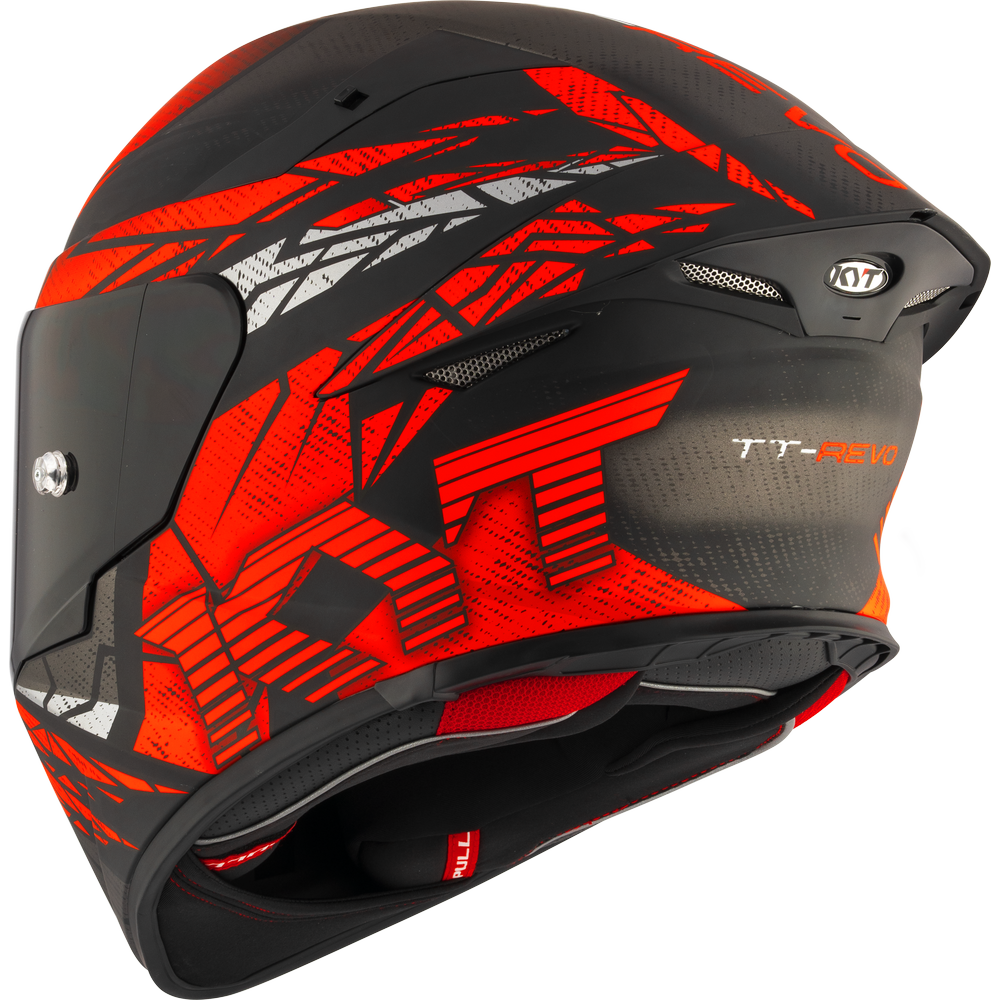 KYT TT-REVO COMBUSTION MATT RED
