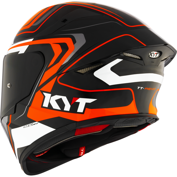 KYT TT-REVO OVERTECH BLACK ORANGE