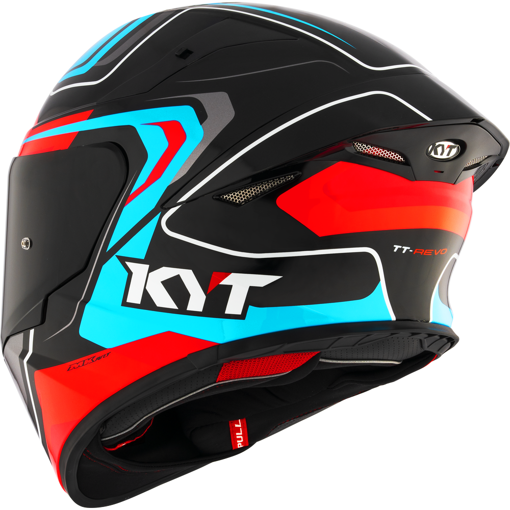 KYT TT-REVO OVERTECH BLACK FUXIA