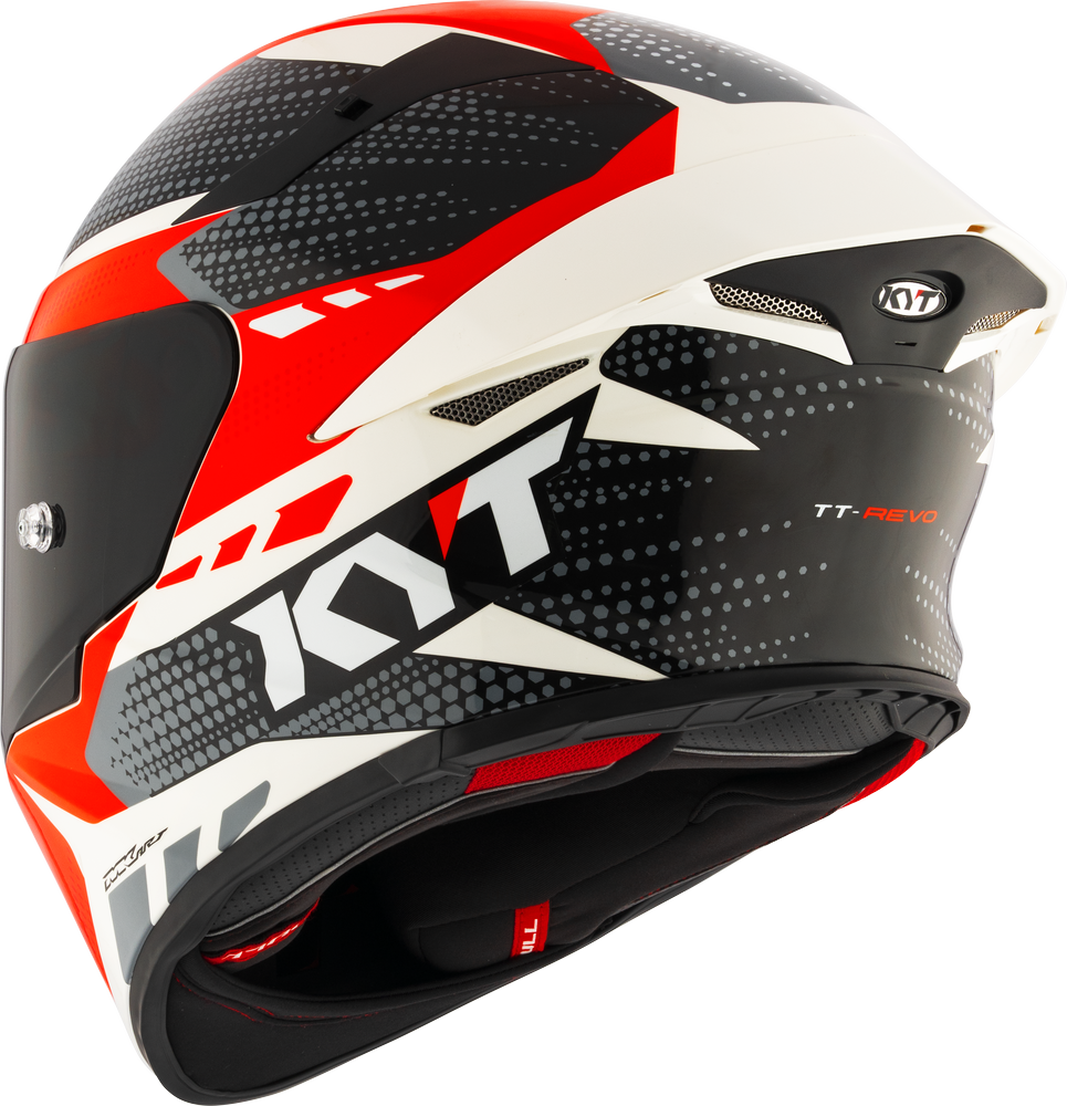 KYT TT-REVO - GEAR BLACK RED