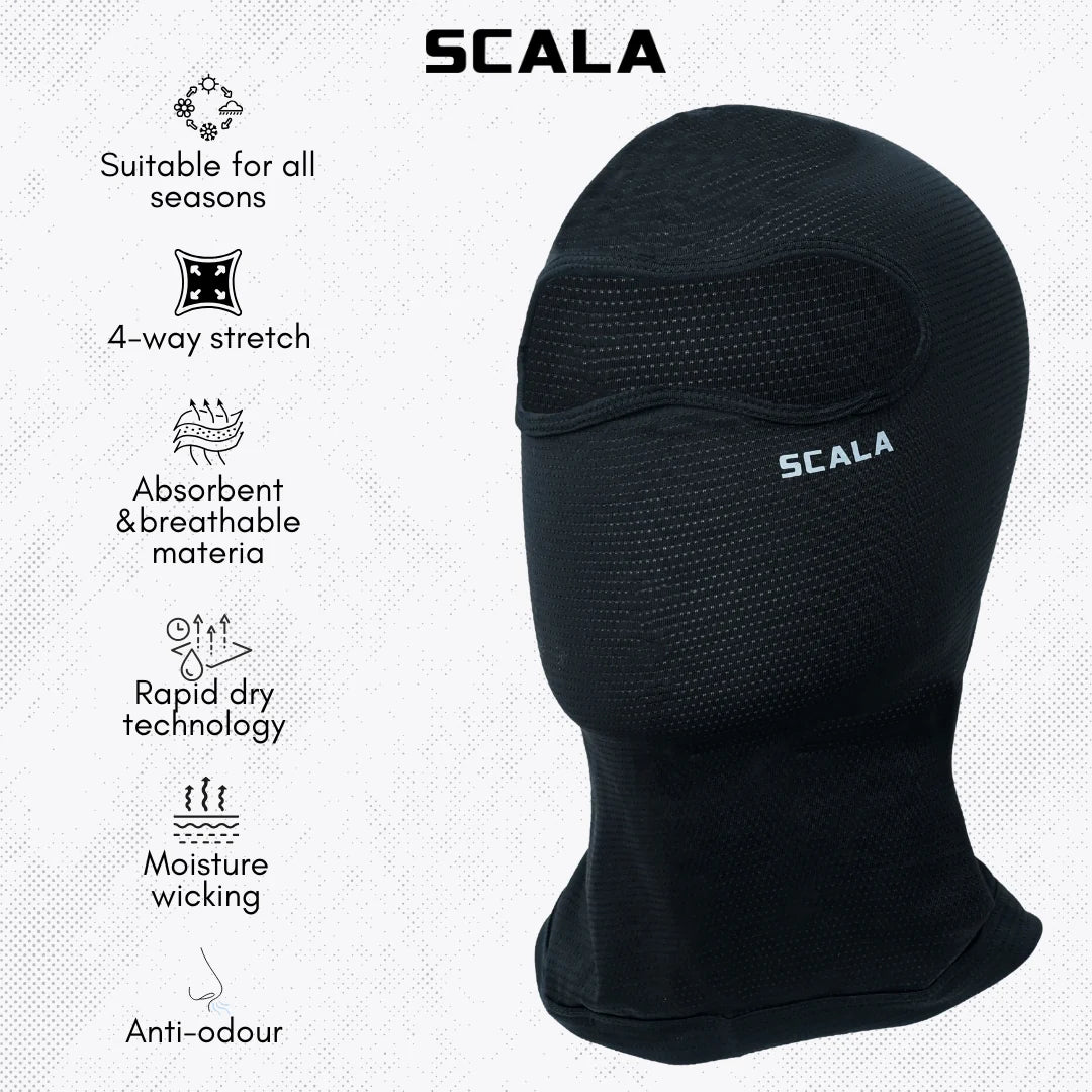 Scala Air-X Single Panel Balaclava - Black