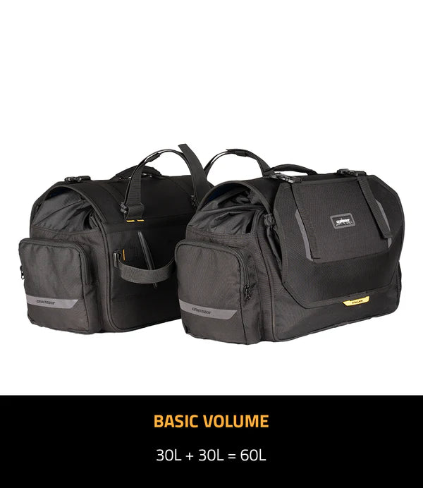 CRAMSTER STALLION SADDLEBAGS 60L – STORMPROOF