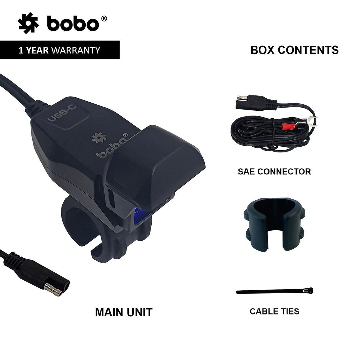 BOBO CG1 Charger Port