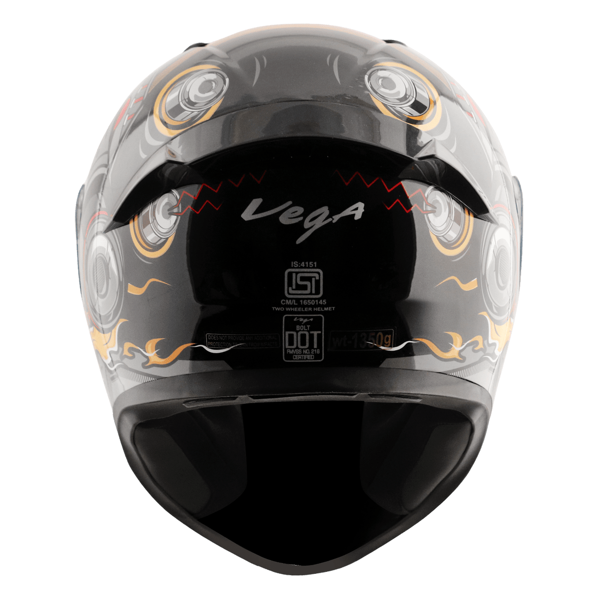 Bolt Superhero Helmet - Black Red