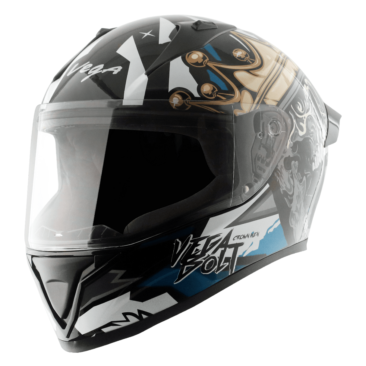 Bolt Crown Men Helmet - Black Blue